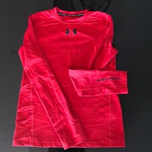 Gently worn, outgrown cold gear shirt